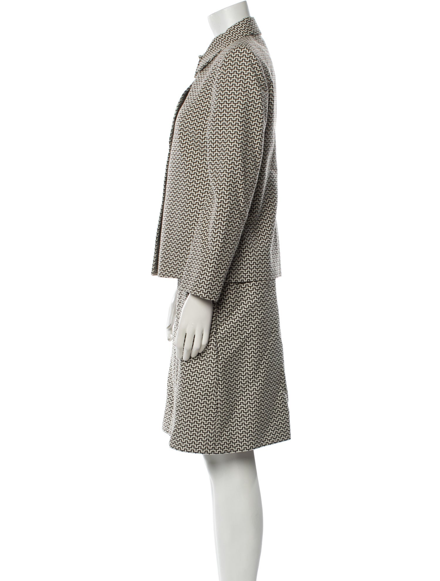 Michael Kors Printed Skirt Suit